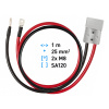 Kabel 25mm2 1m ANEN SA120 na 2x očko M8