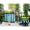 Záhradný box Keter Patio Store šedočierny