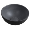 SAPHO MINOR Ø26cm umývadlo na dosku okrúhle malé, bez prepadu, betón, antracit, MR26016