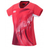 Dámske tričká Yonex Crew Neck - Červený (XL)
