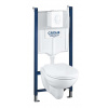 Grohe Solido Súprava na závesné WC + klozet a WC doska SoftClose, tlačidlo Skate Air, biela 39117000-GR