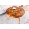 Dizajnový konferenčný stolík z masívu Mosaic teak 60cm