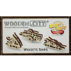 Wooden City 3D puzzle mini sada Widgets: Lodě 28 ks