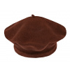 Dámska / dievčenská baretka Tonak 100% vlna hnedá 1ks