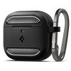 Spigen Rugged Armor Nárazuvzdorné puzdro pre Apple Airpods 4, matná čierna