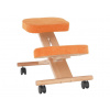 Ergonomická kľakačka, oranžová/buk, FLONET