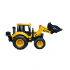 ICOM POLAND Detský traktor s pohonem na setrvačník – žlutý , 19 cm