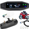 Univerzálny digitálny tachometer Motocyklová sada ukazovateľov LCD displej