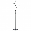 Autronic Vešiak stojanový, výška 180 cm, kovová konštrukcia, čierny matný lak, nosnosť 10 kg 80003-09 BK