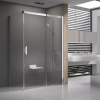 Ravak Matrix sprchovací kút 110x80 cm štvorcová saténová matné/priehľadné sklo 0WPD4U00Z1