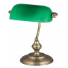 Stolná lampa Stolná nočná dekoratívna lampa E27 Hnedá klasická banka 4038 Rabalux