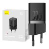 Mini nástenná nabíjačka Baseus GaN5 30 W (čierna) 6932172624439
