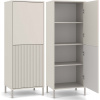 Bývaj s nami SK, MARIKA vitrína 2DK slim/hladký, kašmír LTD,MDF