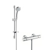 Hansgrohe Croma 100, sprchový set Vario s termostatom, 3 prúdy, EcoSmart 9 l/min, chrómová, HAN-27032000
