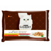 Gourmet A la Carte kuracie, hovädzie, pstruh, tmavá treska 4 x 85 g