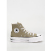Converse Chuck Taylor All Star Lift Hi (olive/white) 39.5, zelená