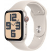 Apple Watch SE Cellular, 44mm, hviezdne biely športový remienok, S/M MRGU3QC/A