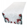 Luxusný vianočný gobelínový obrus na stôl s lurexom – Vianočná girlanda Šírka: 45 cm | Dĺžka: 140 cm