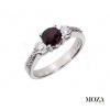 Diamantový prsteň s granátom MG1466 Veľkosť: 55