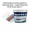 IZOLUJ.TO Hydroizolácia strechy trapézový/falcovaný plech – systém Neoproof PU W-40 pre 100 m²