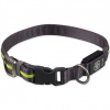 Obojok Dog Fantasy USB LED nylonový svietiaci M-L zelený 2,5x45-65cm