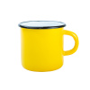 Celofarebný Premium plechový hrnček - žltý