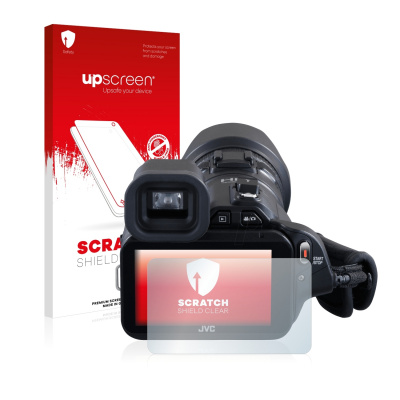 Čirá ochranná fólie upscreen® Scratch Shield pro JVC GC-PX100BEU (Ochranná fólie na displej pro JVC GC-PX100BEU)
