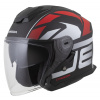 Prilba Jet Tech 2.0 RoTo, CASSIDA (čierna matná/červená/biela, veľ. XL)