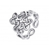 For Silver Prsteň vo vintage štýle Kelstký Uzol - Striebro 925