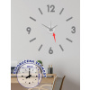 Nalepovacie hodiny Galant 60 cm, šedé