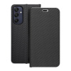 Puzdro / obal na Samsung Galaxy A25 5G čierny - kniha LUNA Book Carbon