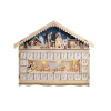 Solight LED adventný kalendár - horská chata, 10x LED, 50x40cm, 2x AA 1V258
