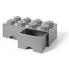 LEGO® úložný box 8 s šuplíkem 25 x 50 x 18 cm sivá