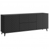 Livetastic NÍZKA KOMODA, čierna, 180/69,4/39 cm - Obývacie zostavy - 002778003019