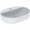 Geberit VariForm Oválne umývadlo 60 x 45 cm bez prepadu, biele 500.778.01.2
