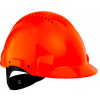 G3000NUV-OR, oranžová, 3M Bezpečnostná prilba, Uvicator, nastaviteľné koliesko, vetraná, plastová potná čelenka