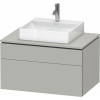 DURAVIT L-Cube závesná skrinka pod umývadlo na dosku, 2 zásuvky, 820 x 550 x 482 mm, betón šedá matná, LC4880007070000
