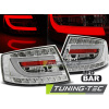 LED ZADNÉ SVETLÁ CHRÓMOVÉ pre AUDI A6 C6 SEDAN 04.04-08 7PIN