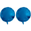 FOLAT Balón fóliový – okrúhly, metalický modrý, 45 cm, 2 ks 8595596327911
