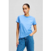Bavlnené tričko Karl Lagerfeld ESSENTIAL A1W17019 modrá M