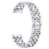Lige Lesklý kovový remienok s kamienkami / šírka 20mm / strieborný / 660987