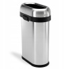 Simplehuman OPEN SLIM Odpadkový kôš 50 l Otvorený