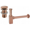 MEXEN UMÝVADLOVÝ SIFÓN ROSE GOLD + ZÁTKA KLIK-KLAK