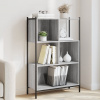 zahrada-XL Knižnica sivá sonoma 72x28x109 cm kompozitné drevo 838886