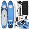 vidaXL Nafukovací Stand up paddleboard morská modrý 330x76x10 cm 93385