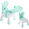 Detská stolička na kŕmenie a hranie Bunny 31x31x45cm mint