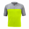 SENSOR CYKLO MOTION pánský dres kr.rukáv celozip neon yellow/šedá - L