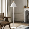 DFTP by Nordlux Stojacia lampa Strap z kovu, kožený remienok biela - 46234001