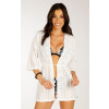 LITEX Cardigan plážový s 3/4 rukávom. 6F344 - veľ. S, biela