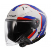 Prilba LS2 OF603 INFINITY II FOCUS WHITE BLUE RED-06 Veľkosť: XXL (63-64 cm)